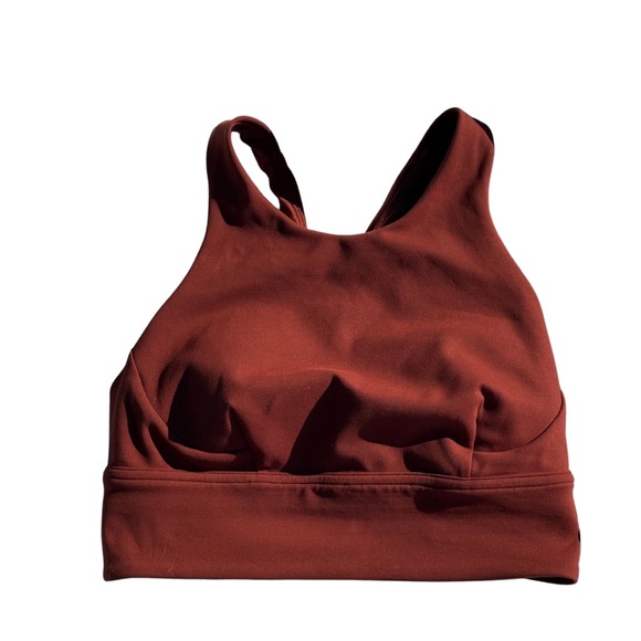 lululemon athletica Other - Lululemon Wunder Train Longline‎ Bra Brown Size 6 Medium Support C/D